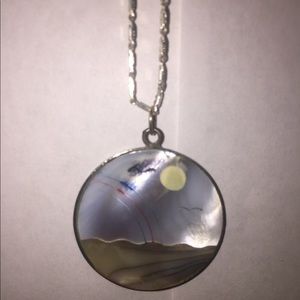 Shell & silver necklace